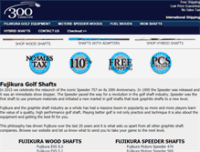 Tablet Screenshot of fujigolfshafts.com